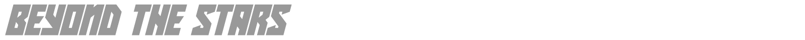 Beyond The Stars font preview